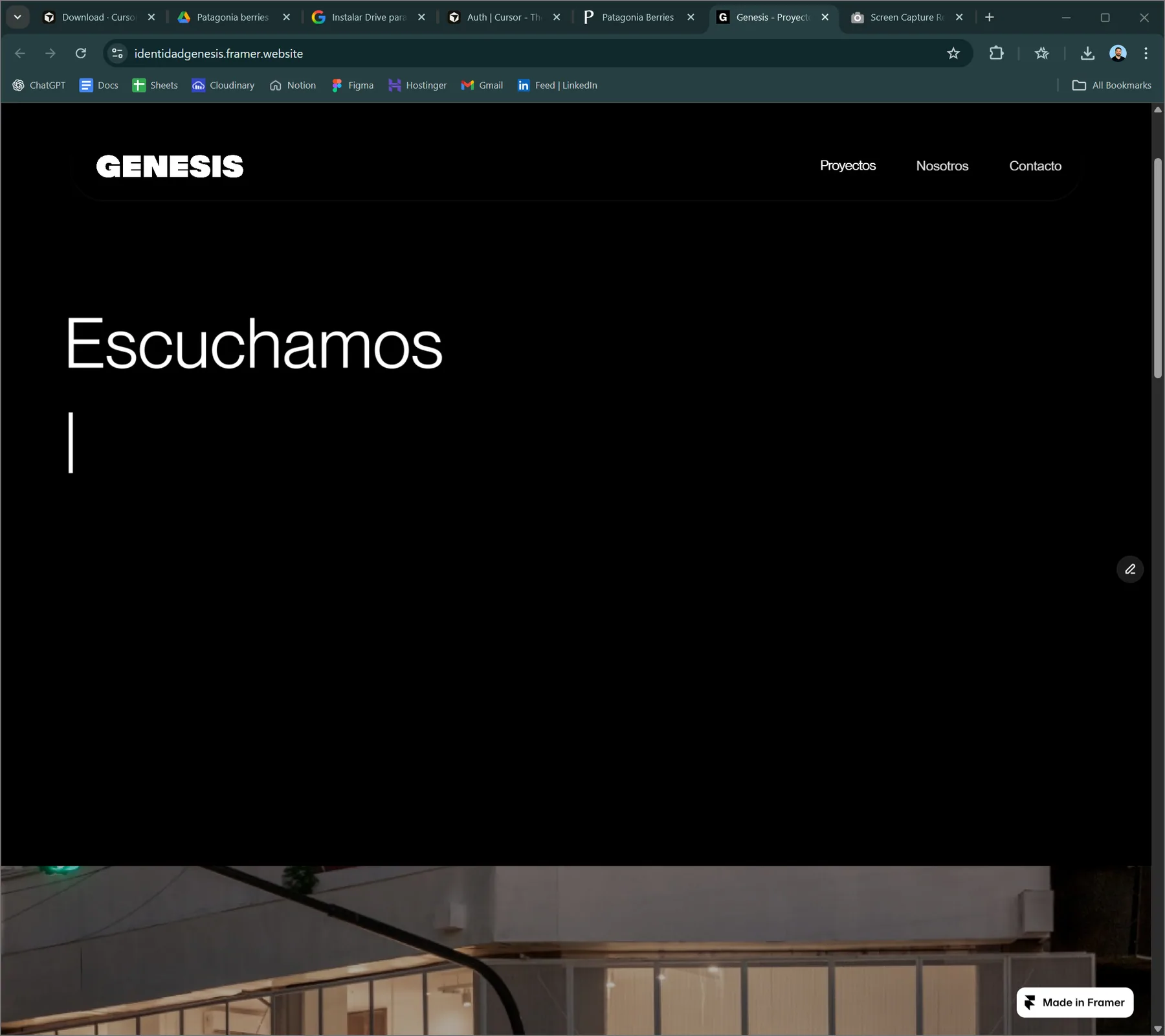 Identidad Génesis — Designer Portfolio Website