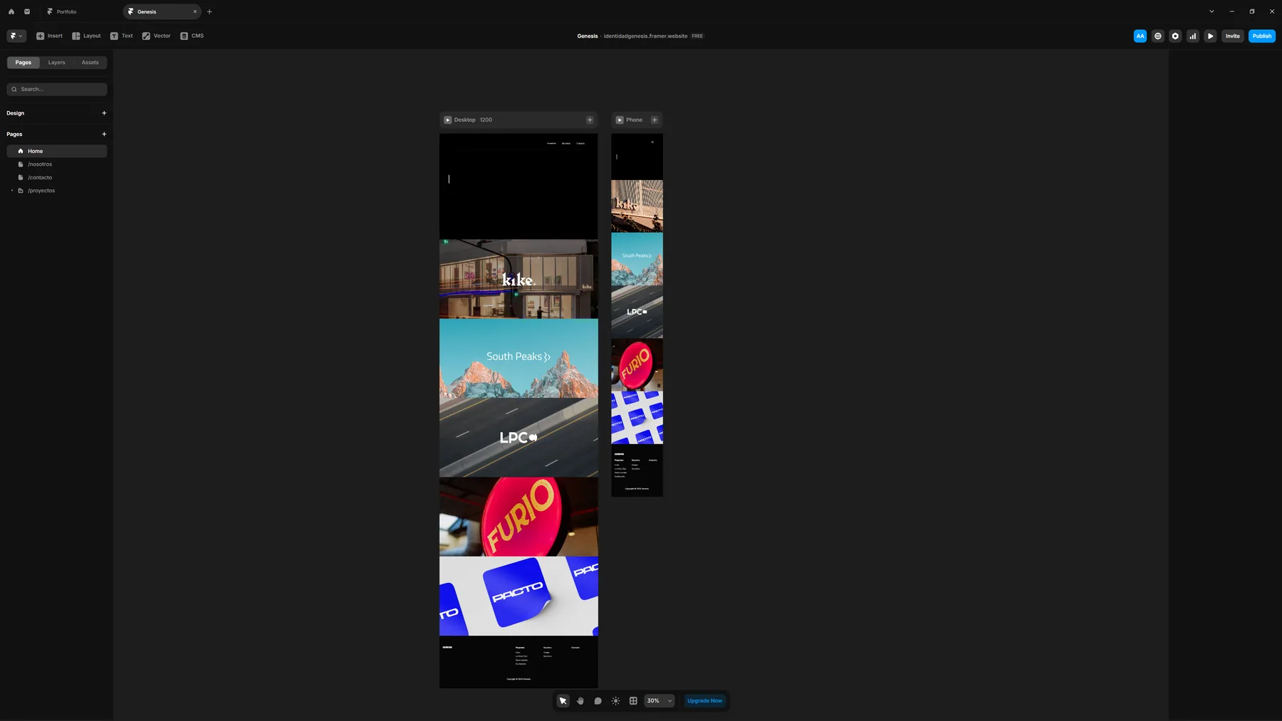 Identidad Génesis — Designer Portfolio Website — 7