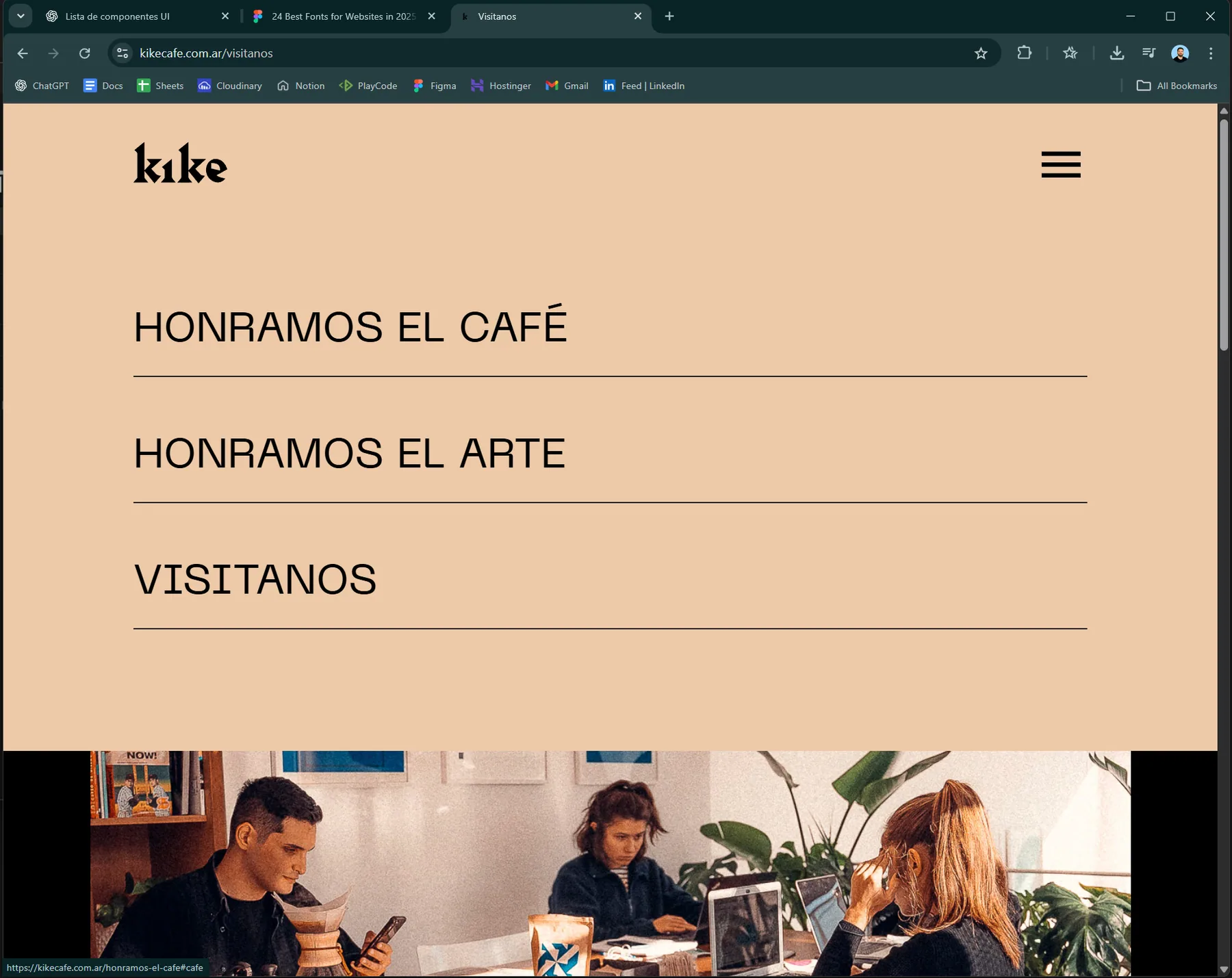 Kike Café — Digital presence and landing page — 4