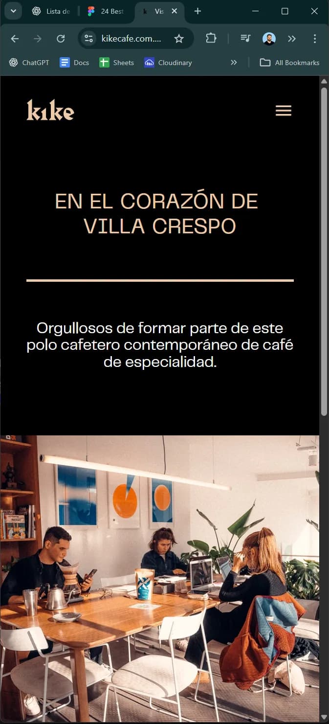Kike Café — Digital presence and landing page — 5